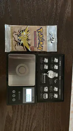 WOTC Pokemon Long Crimp Heavy Fossil Booster Pack Zapdos Artwork 21.46g - Image 2