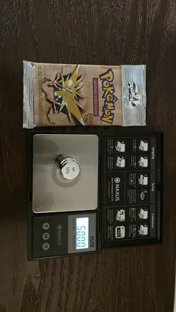 WOTC Pokemon Long Crimp Heavy Fossil Booster Pack Zapdos Artwork 21.46g - Image 3