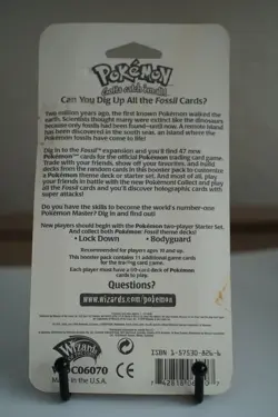 34.47g Pokemon Fossil Booster Blister Pack Lapras Artwork 1999 WOTC Sealed - Image 3