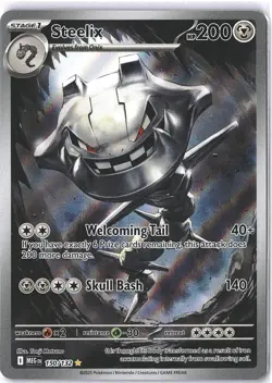 Pokemon TCG Steelix #150/132 Mega Evolutions Illustration Rare Full Art NM - Image 1
