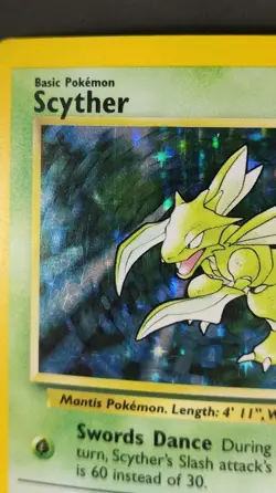 Rare, Holographic Pokemon Jungle Set Scyther 10/64 (Unlimited, English) - Image 4