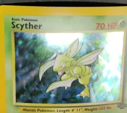 Rare, Holographic Pokemon Jungle Set Scyther 10/64 (Unlimited, English) - Image 5