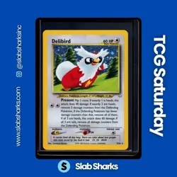 2001 POKEMON NEO REVELATION #5/64 DELIBIRD HOLO RARE - Image 1