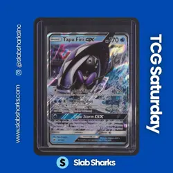 2017 POKEMON SUN & MOON BURNING SHADOWS #39/147 TAPU FINI GX NM - Image 1