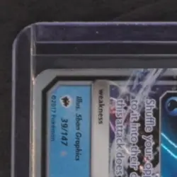 2017 POKEMON SUN & MOON BURNING SHADOWS #39/147 TAPU FINI GX NM - Image 3