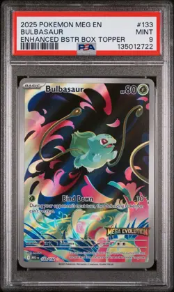2025 Pokemon Mega Evolution Bulbasaur STAMPED #133 IR Holo EN - Image 1