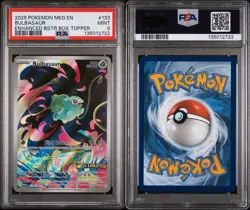 2025 Pokemon Mega Evolution Bulbasaur STAMPED #133 IR Holo EN - Image 2