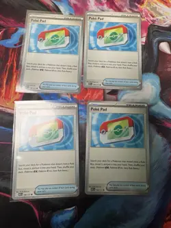 Poke Pad 198/217 Pokemon TCG ME: Perfect Hero x4 Trainer Common NM Play Set - Image 1