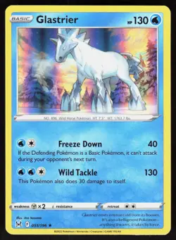 Glastrier 051/196 Rare Lost Origin Pokemon Holo Near Mint - Image 1