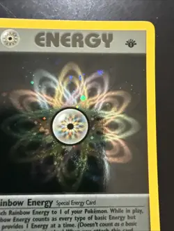 Pokemon Rainbow Energy 17/82 Team Rocket 1st Edition Holo Rare - Image 3