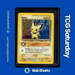 2000 POKEMON NEO GENESIS #12/111 PICHU HOLO RARE - Image 1