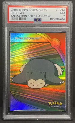 Snorlax #HV14 Rainbow Foil PSA 7 2000 Topps Pokemon TV Pop 2 Total Pop 10 #14 - Image 3