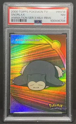 Snorlax #HV14 Rainbow Foil PSA 7 2000 Topps Pokemon TV Pop 2 Total Pop 10 #14 - Image 4