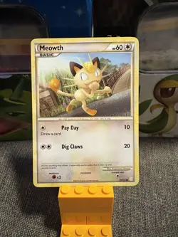 Meowth HeartGold & SoulSilver Pokemon TCG 75/123 Common - Image 1