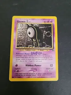 DMG/Clean Pokemon Vintage Unown A 33/75 Neo Discovery Non-Holo - Image 1