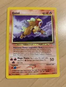 Pokemon - Entei Neo Revelation Rare Basic 17/64 - LP - Image 1