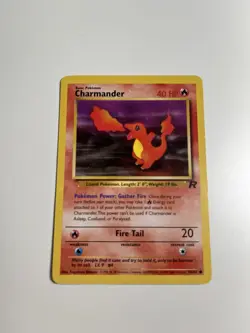 Pokemon TCG Charmander Common Team Rocket 50/82, LP/NM, Unlimited - Image 1