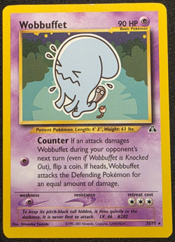 Wobbuffet 35/75 Pokemon Neo Discovery LP - Image 1