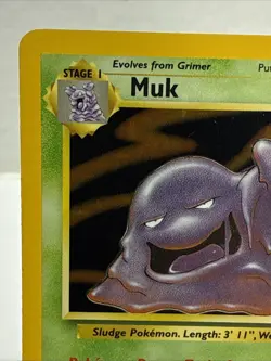 Muk 13/62 Holo Rare Pokemon 1999 Fossil - LP - Image 2