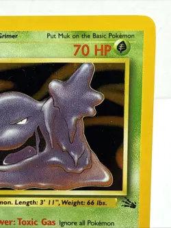 Muk 13/62 Holo Rare Pokemon 1999 Fossil - LP - Image 3