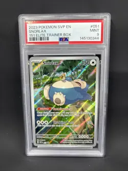 2023 Pokemon SVP EN 051 Snorlax PSA 9 - Image 1