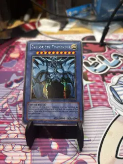 Yugioh GBI Secret Rare Promo Egyptian God Set Obelisk Slifer Ra LP - Image 2