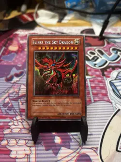 Yugioh GBI Secret Rare Promo Egyptian God Set Obelisk Slifer Ra LP - Image 4