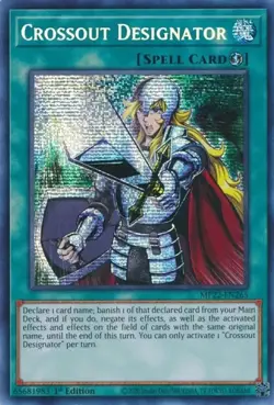 Crossout Designator - MP22-EN265 - Prismatic Secret Rare- 1st Edition Yugioh - Image 1