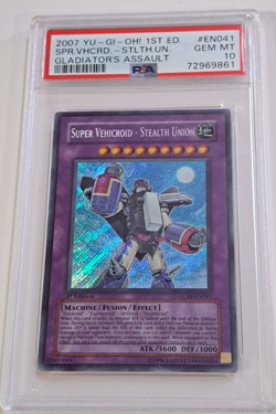 Yu-Gi-Oh Super Vehicroid - Stealth Union GLAS-EN041 2007 PSA 10 1st Edition - Image 1