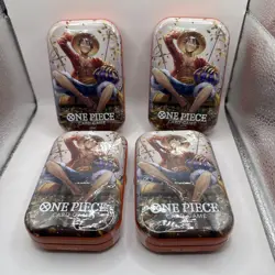 One Piece: Monkey D. Luffy Mini Tin Vol 2 OP13 - Factory Sealed Lot Of 4 - Image 1