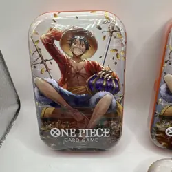 One Piece: Monkey D. Luffy Mini Tin Vol 2 OP13 - Factory Sealed Lot Of 4 - Image 2