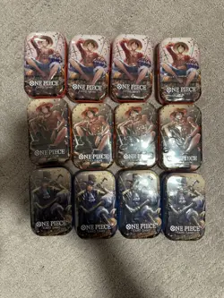 One Piece 12x Mini Tin Pack Set Vol 2 TS-02 OP-13 24 PACKS - IN HAND - Image 1