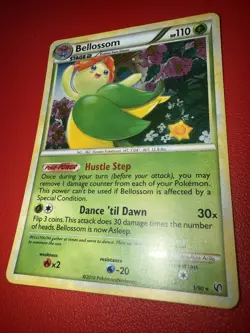 Pokemon TCG Bellossom Holo Rare Card 1/90 Undaunted - Image 1