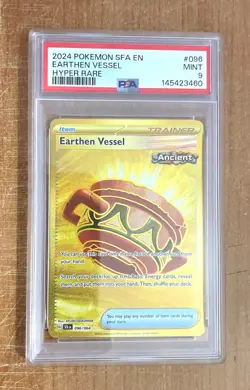 Pokemon, Shrouded Fable, Earthen Vessel Hyper Rare Card #96, PSA 9 - Image 1