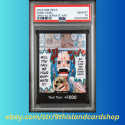 2023 One Piece CCG DON!! Card OP04 Kingdoms of Intrigue Alt Art PSA 10 - Image 2