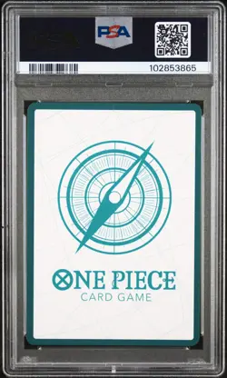 2023 One Piece CCG DON!! Card OP04 Kingdoms of Intrigue Alt Art PSA 10 - Image 3