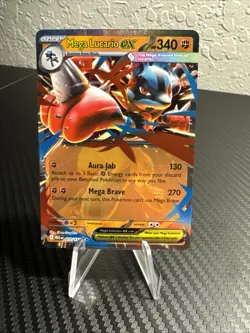 Pokemon Mega Lucario EX Mega Evolution Excellent #077/132 Card NM/M - Image 3