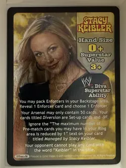 Stacy Keibler & The Hurri-Friends WWF WWE Raw Deal CCG TCG 10 Superstar Cards NM - Image 1