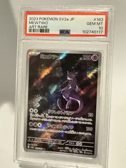 Mewtwo 183 Sv2a: Pokemon Card 151 Holo (Japanese) Art Rare PSA 10 Gem Mint - Image 1