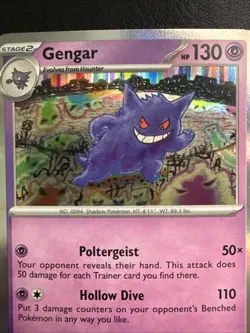 Pokemon TCG Gengar Rare Holo SV Scarlet & Violet 151 Card 094/165 NM Condition - Image 4