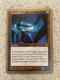 Cursed Scroll - 1998 Brian Hacker (TMP) World Championship Deck Regular - Image 1