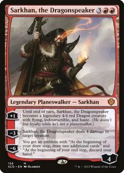 NM Sarkhan, the Dragonspeaker, Starter Commander Deck, Magic the Gathering, 156 - Image 1
