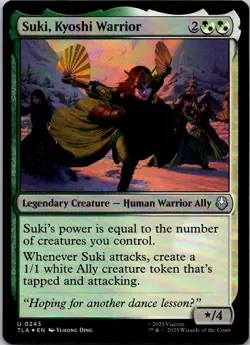 MTG Suki, Kyoshi Warrior U Avatar: The Last Airbender 243 Foil NM - Image 1