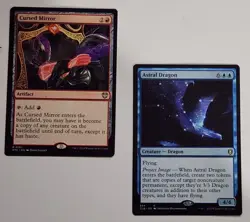 INFINITE COMBO Astral Dragon & Cursed Mirror MTG CLB Rare NM Izzet Commander - Image 1