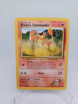 Pokemon TCG Blaine's Charmander 61/132 Gym Heroes Card - Image 1