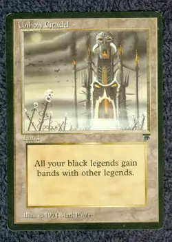 UNHOLY CITADEL uncommon 1994 LEGENDS Magic the Gathering - Image 1
