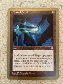 Cursed Scroll - 1999 Jakub Slemr (TMP) World Championship Decks Regular - Image 1