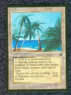 TOLARIA uncommon legendary land 1994 LEGENDS Magic the Gathering Unplayed NM - Image 1