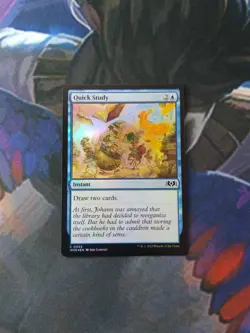 Quick Study - Foil | 7% Off 2+ | Wilds of Eldraine | NM | MTG - Image 1
