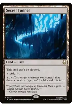 1x MTG Secret Tunnel - Avatar Rare Land! NM Mint! Ships Fast - Image 1
